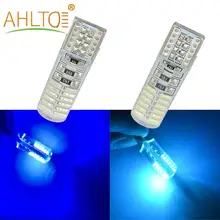 2X Signal lumière de coffre T10 W5W DC 12V Canbus Silicone coquille dôme ampoule IP65 voiture 4014 24SMD Led Parking antibrouillard Auto voiture-style