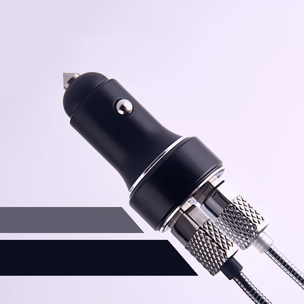 Aoshike Универсальное Usb Автомобильное зарядное устройство Универсальный светодиодный светильник двойной USB автомобильная Usb зарядка 3.4A прикуриватель для мотоцикла авто