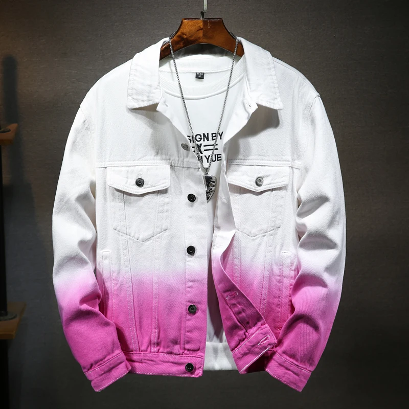Men's Gradient Color Jacket Spring/Autumn 2021 New Men's