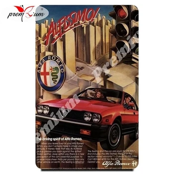 

Fridge magnet souvenir Alfa Romeo Репринт винтажного плаката