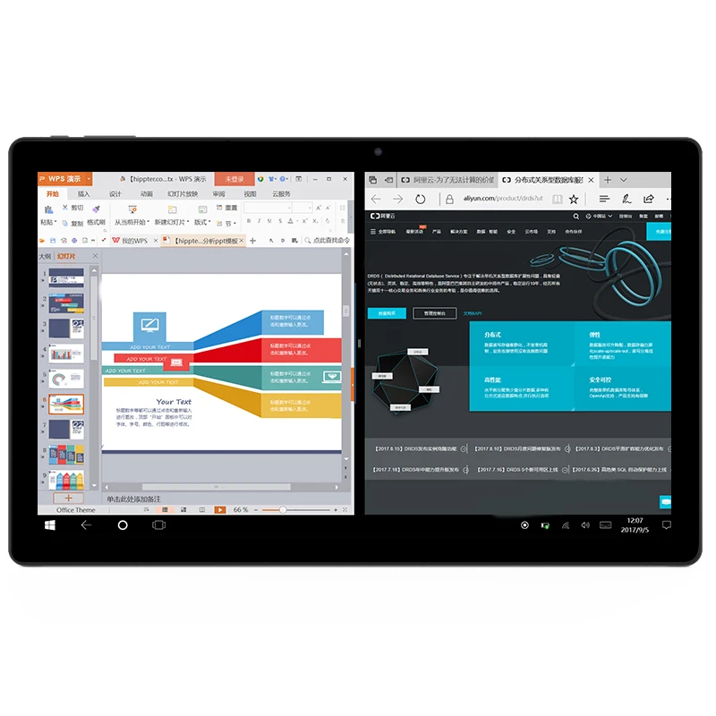 Ветвью Alldocube и 11,6 дюймов и бант Go 2-в-1 планшет N3350 Dual Core 4G Ram 128G Rom Win10 5.0Mp Камера Bt 2,4 ГГц Тип частоты-C