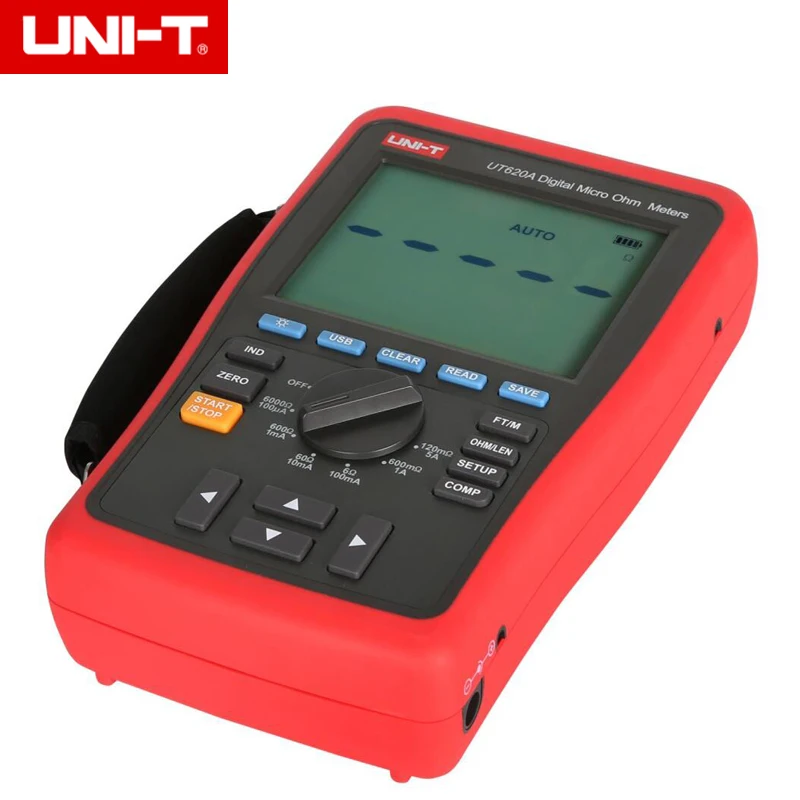 UNI-T UT620A цифровой микро Омметр Измеритель сопротивления с высоким/низким предельным сигналом и задний светильник