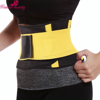 

WonderBeauty Sweat Belt Fajas Reductoras Waist Cincher Trimmerbelly Girdle Burn Fat Loss Weight Back Support Slimming Belt