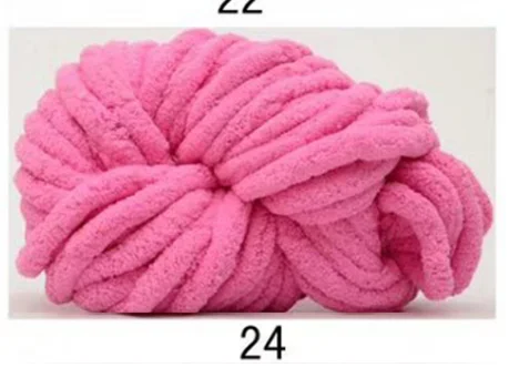 Pink DIY супер объемная шерсть 2,5 см толстый домашний ковер, вязаная шенилловая пряжа для вязания, товары для ручного вязания D30 - Цвет: Pink