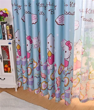 

Blackout High Shading Curtains for Kids Bedroom Cloth Children Cartoon Cat Princess Boys Girls Curtain Living Room Window Drapes