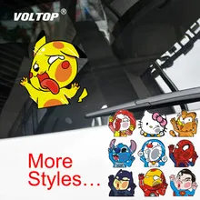 Cartoon Stickers Ornaments Car Accessories for Girls Hanging Pendant Dashboard Decoration Funny Hit The Glass Scratch Occlusion