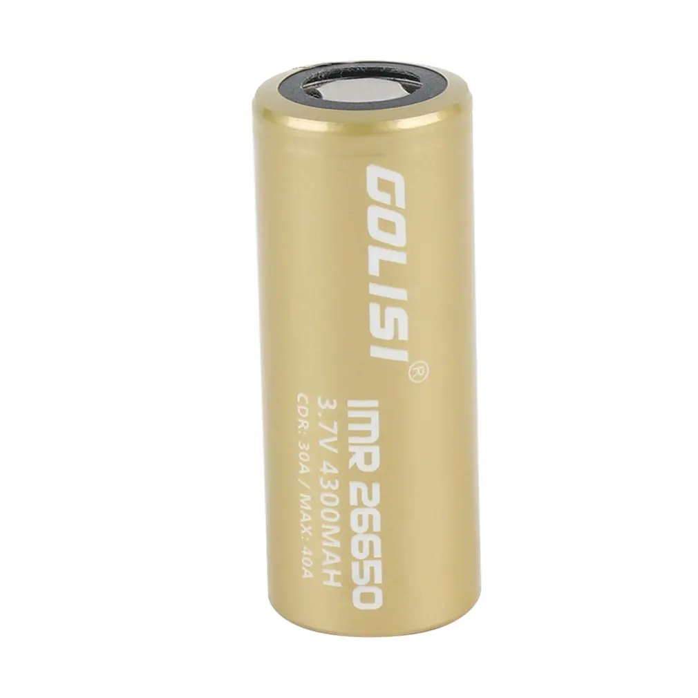 GOLISI S43 26650 Перезаряжаемые Батарея литий-ионный аккумулятор 4300mAh 3,7 V 35A большого потока энергии низкое внутреннее сопротивление для Светодиодный фонарики Налобные