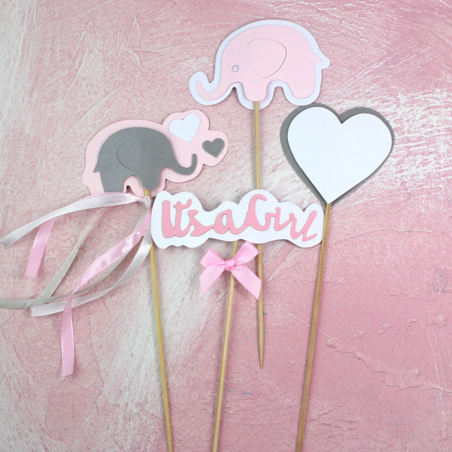 It is a Boy Baked cake Decoration Baby Birthday Banquet Elephant card for Happy birthday party dessert Decoration