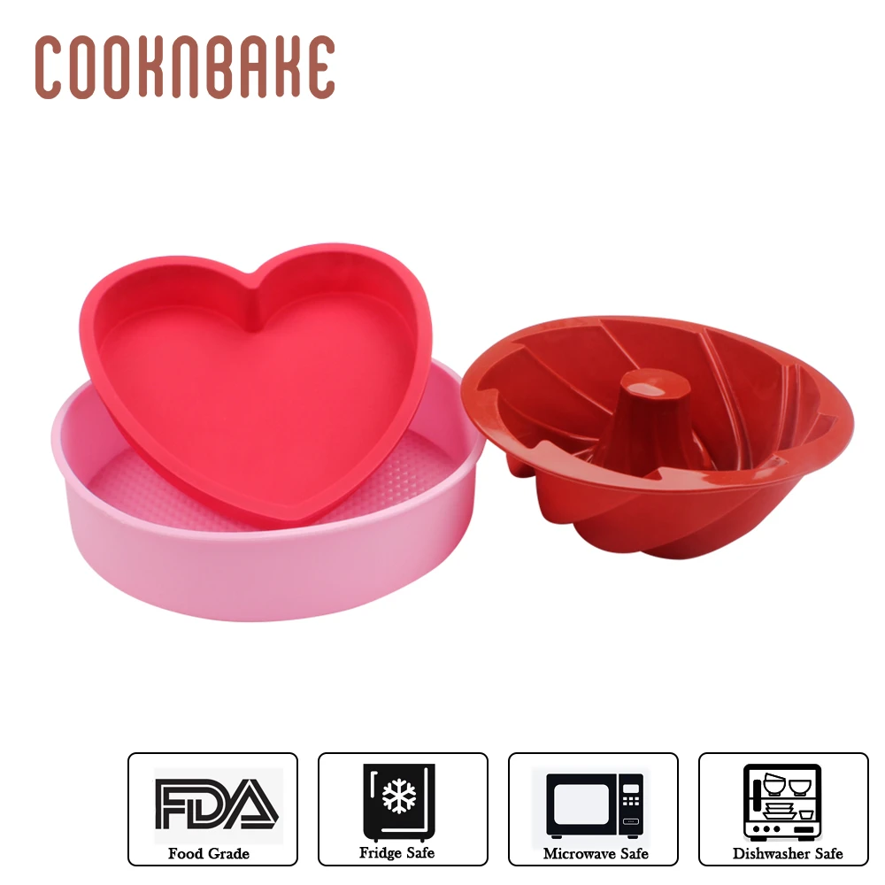 COOKNBAKE силиконовая форма для торта Круглый Большой торт оборудование выпечки