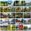 SDOYUNO 60x75cm Frameless Painting By Numbers Nature Landscape pictures by numbers DIY For Home Decoration Gift ► Photo 1/6