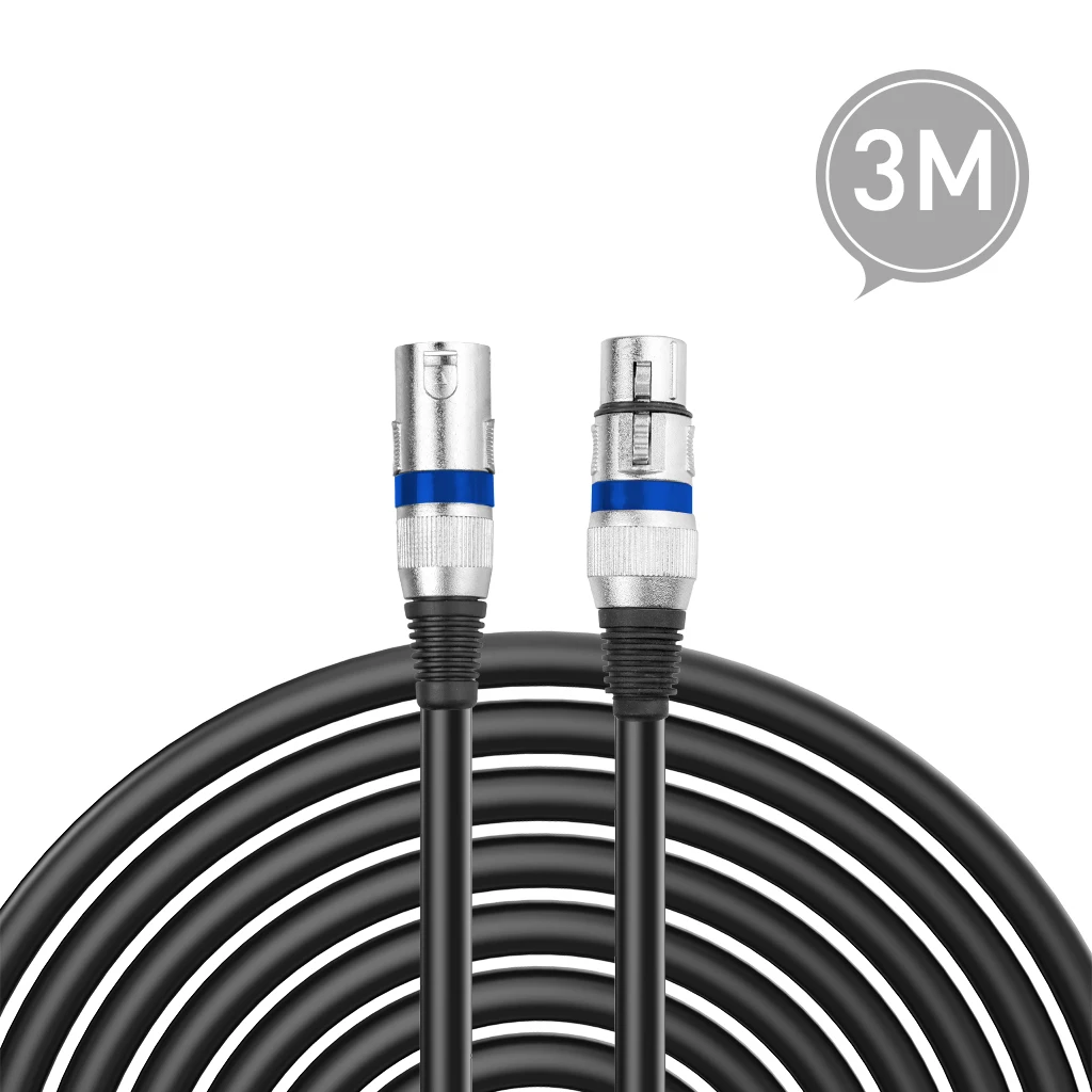 

Audio Mixer Amplifiers XLR Male to XLR Female Microphone Cable 10ft