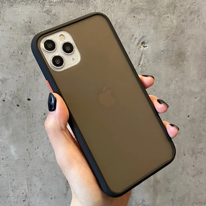 Shockproof Hybrid Clear Matte Soft Phone Case