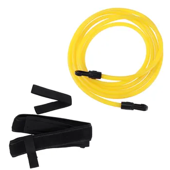 

1 Set Swimming Resistance Belt Swim Trainning Band Band Belt Strap with Loop Mesh Bag