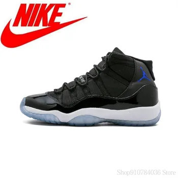 

original Nike Air Jordan 11 Concord aj 11 Men breathable Basketball Shoes Jordan XI Retro Shock Sneakers Size 40-45 528895-012