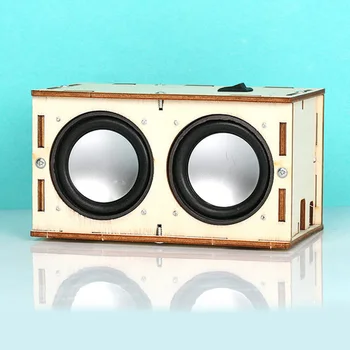

Handmade Non Toxic Entertainment ABS Battery Powered Electronic Sound Amplifier Safe STEM Learning DIY Bluetooth Speaker Box Kit