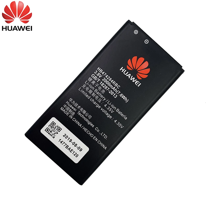 100% Оригинальный HB474284RBC для Huawei Honor 3C Lite 2000 мАч C8816 C8816D G521 Y560 G615 G601 G620 Y635 Y625