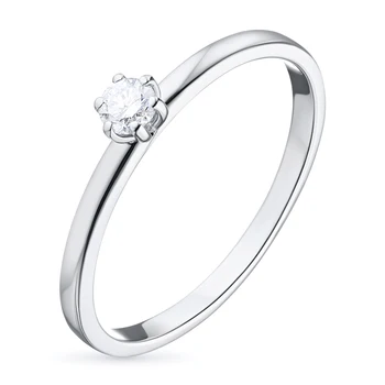 

White gold ring with a diamond e0901kts04160600