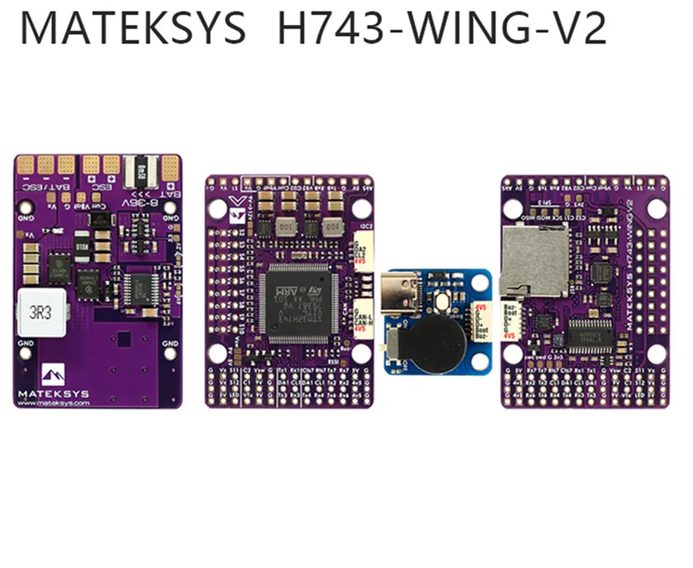 Newest MATEK H743-WING V2 ArduPilot INAV 3-8S H743 Wing Flight Controller for RC Multirotor Airplane Fixed-Wing Drones