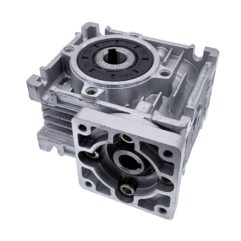 speed reducer worm DC motor gearbox 14mm output 5:1-80:1 RV030 Worm Gearbox Speed Reducer for NEMA 23 Motor