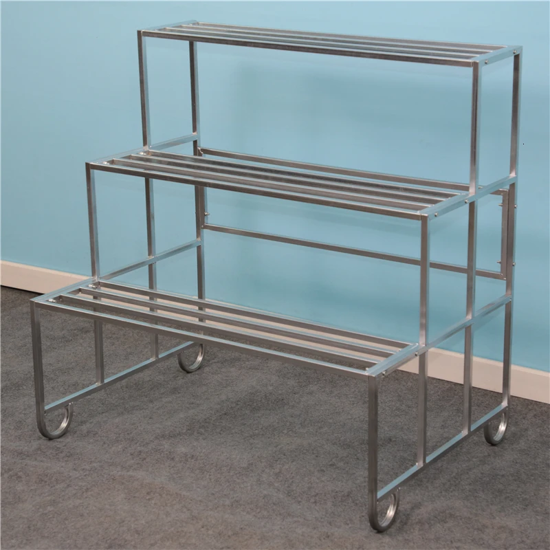 

Rack Type Three Layers Ladder Flowerpot Shelves A Living Room Balcony Multi-storey Bonsai Orchid Meaty Grow Vegetables Frame