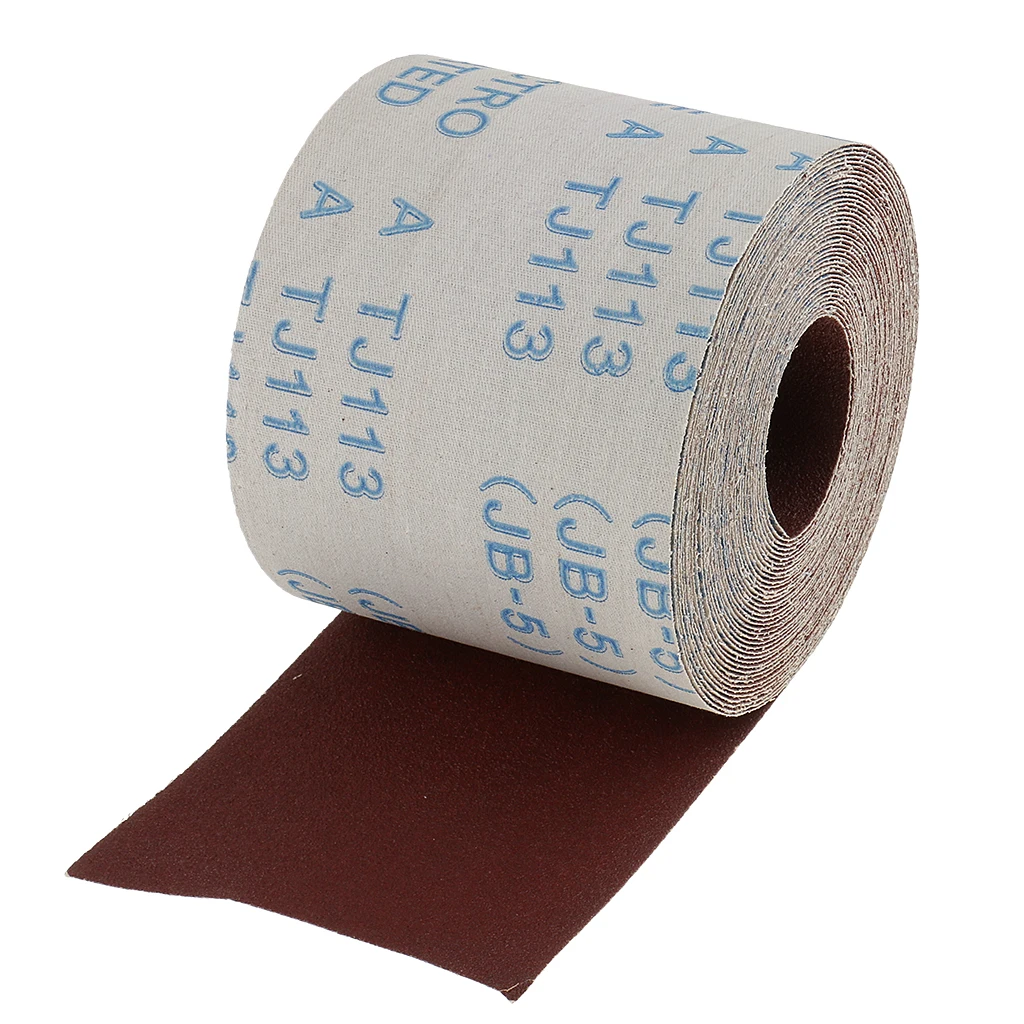 10 Meters Emery Cloth Sandpaper 120 Grit Abrasive Cloth Rolls for Sanding Wood Furniture Finishing