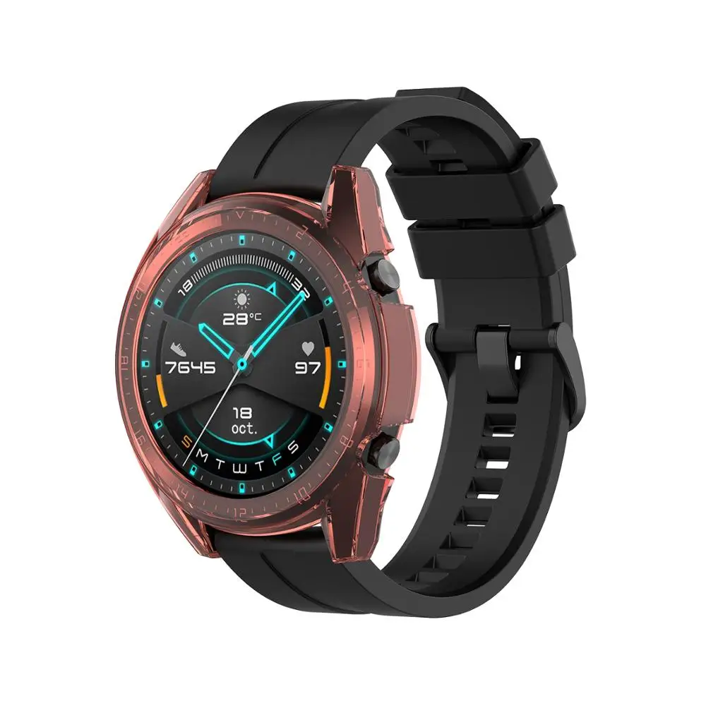 Прозрачный защитный ТПУ чехол для huawei Watch GT/GT 2 42 мм/46 мм Smartwatch спортивные часы чехол тонкий Замена Полный протектор