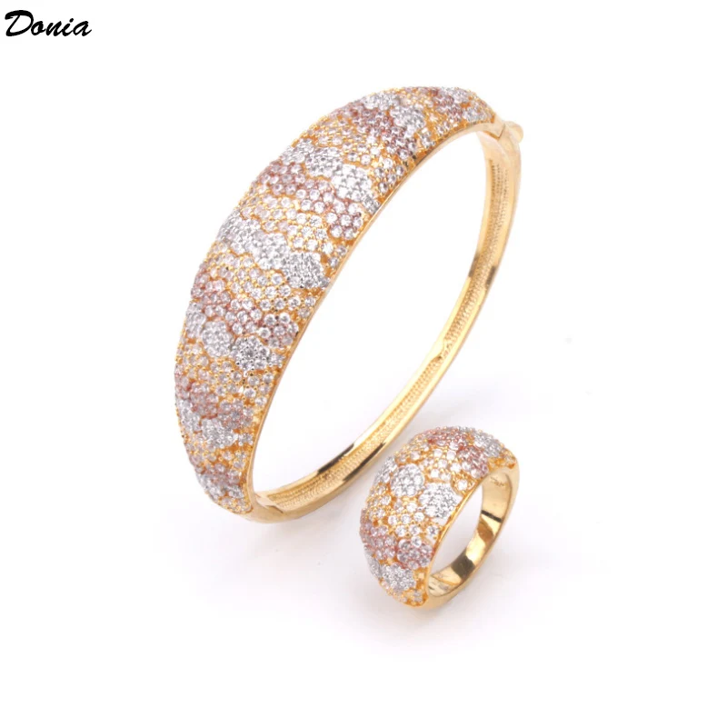 Ювелирные изделия Donia модные новые геометрические инкрустированные AAA