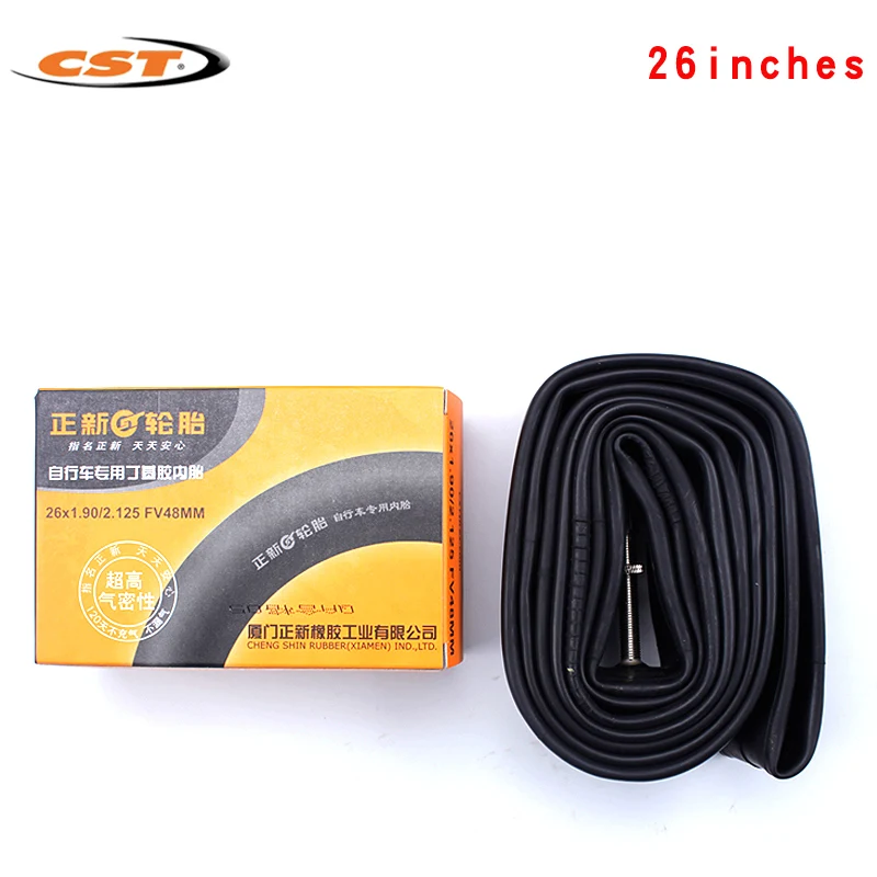 CST-Foldable Cycling Inner Tube, Bicycle Tires, MTB Parts, 26 in, 1.25, 1.5, 1.75, 2.125, BMX 26*1 3/8