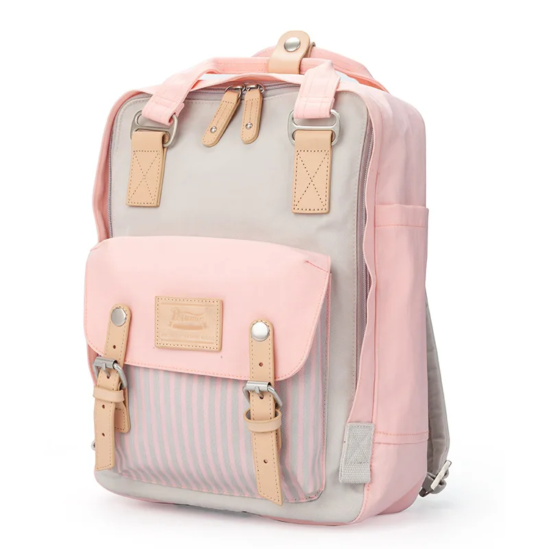 Laptop Backpack School-Bags Teenage-Girls Large-Capacity Waterproof Women for 14inch
