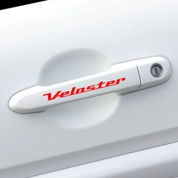 

4PCS Car Door Handle Sport Stickers Reflective Auto Trim Decals For Hyundai Veloster Graphical Vinyl PVC Decor Car Accessories