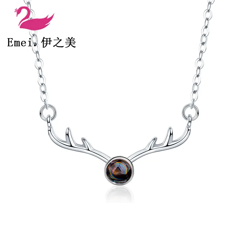 

Korean-style New Style Christmas Gift All the Way to Have You Deer Necklace Women's Projection Choker chao wang Red Best Friend