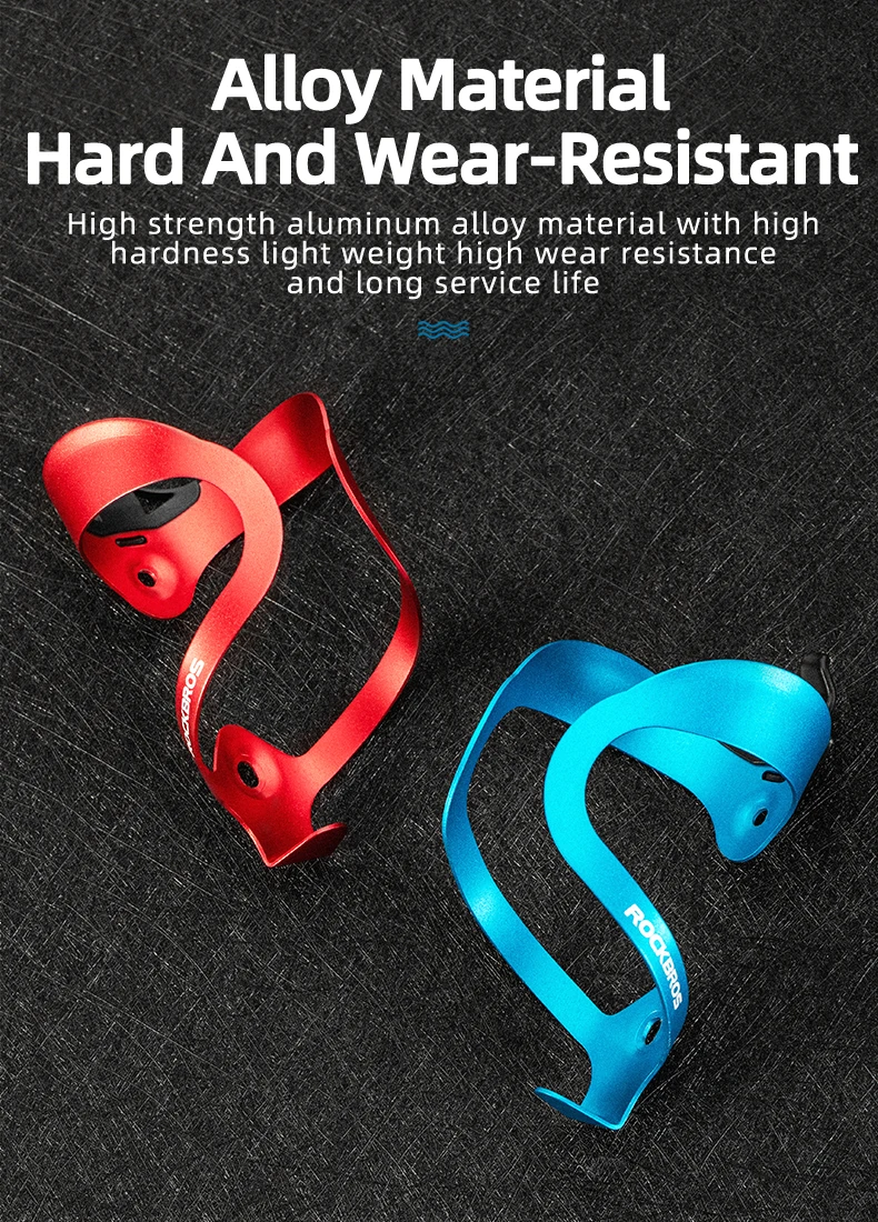 Description Picture 5 of itemROCKBROS Bicycle Aluminium Alloy Adjustable Water Bottle Cage Mountain Bike Cycling Bottle Holder Ultralight HandleBar Mount