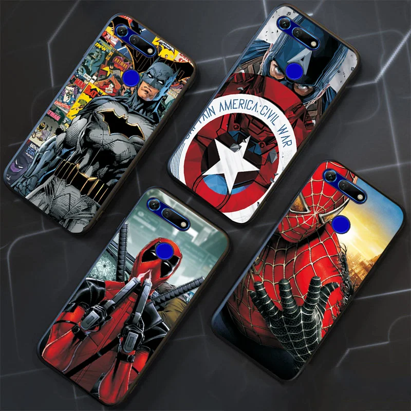 Чехол Marvel Hero для huawei Honor View 20, мягкий чехол, черный ТПУ P Smart Z P Smart, чехол для huawei Honor V20 V10, чехол