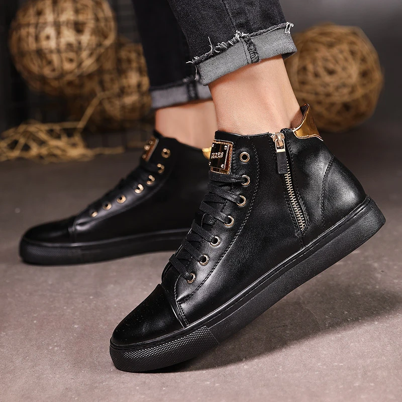 gevaarlijk bundel Ontslag nemen Mannen Designer Zwarte Schoen Mooie Mannen Mode Schoen Rits Flats Slip Op  Casual Sneakers Winter Lederen Sneakers Heren Luxe Schoenen|Casual schoenen  voor Mannen| - AliExpress