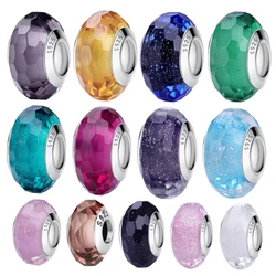 2021 Jewellry High Quality 100% 925 Sterling Silver Fashion Glass Beads Fit Original Pan Wedding Party DIY Jewelry Women Gifts