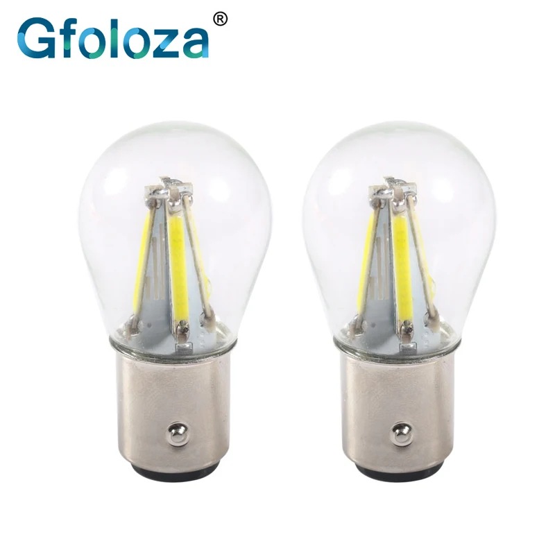 Gfoloza 2 шт. 1157 BAY15D P21/5 Вт светодиодные стоп сигналы фонари задние светодиодный