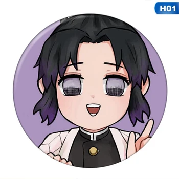 

Anime Demon Slayer: Kimetsu No Yaiba Kamado Tanjirou Pin Button Brooch Badge