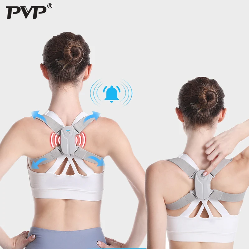

PVP Adjustable Anglel Smart Posture Corrector For Adults Children Correct Hunchback Clavicle Support Trainer Upper Back Brace