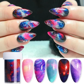 

1 Roll Nail Foils Colorful Galaxy-Series Nail Stickers Decoration DIY Nail Art Transfer Sticker Nail Art Decals Accessories