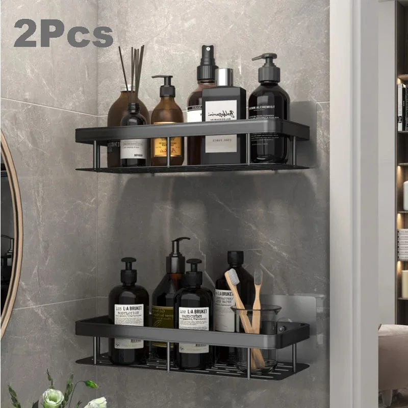 Bathroom Shampoo Holder Punch-Free Shower Shelf Rack Corner Shelves Kitchen Storage Organizer Bathroom Accessories Set storage rack bathroom shelf bathroom shelf rack bathroom storage rack wall shelf organizer wall shelf