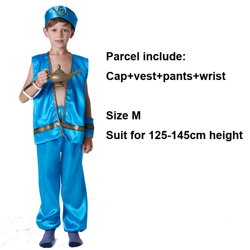 Luxury Children Halloween Carnival Ancient Arab Aladdin Cosplay Costumes for Kids Boys Girls Princess Belly Dance Clothing