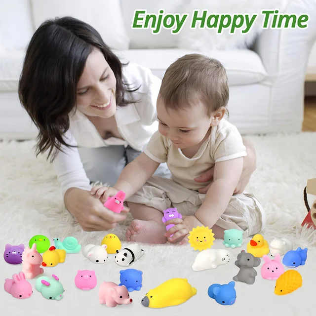 50-5PCS Kawaii Squishies Mochi Anima Squishy Toys For Kids Antistress Ball Squeeze Party Favors Stress Relief Toys For Birthday 5