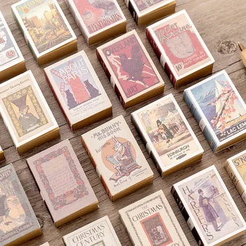 

1Pcs Creative Retro Matchbox Memo Pad Students Protable Small Notebook Can Tear Notepad Paper Style Random New Arrival