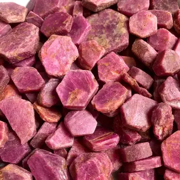 

Top Quality natural red Corundum rough stone mineral specimens wholesale 50g