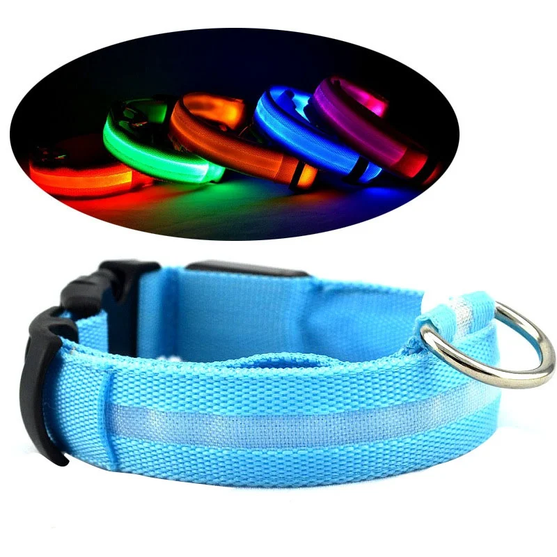 NewDog Pet светильник воротник(съемное электронное устройство) пряжка для ремня безопасности шейный ремешок из полиэстера для собак ошейник для безопасного walking1