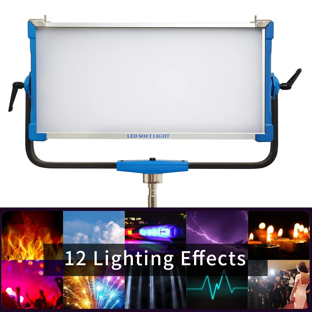 300W RGB 빛 Led 비디오 사진 스튜디오 패널 램프 2800K-9990K Yidoblo AI-3000C 전문 소프트 램프 사진 조명 필름