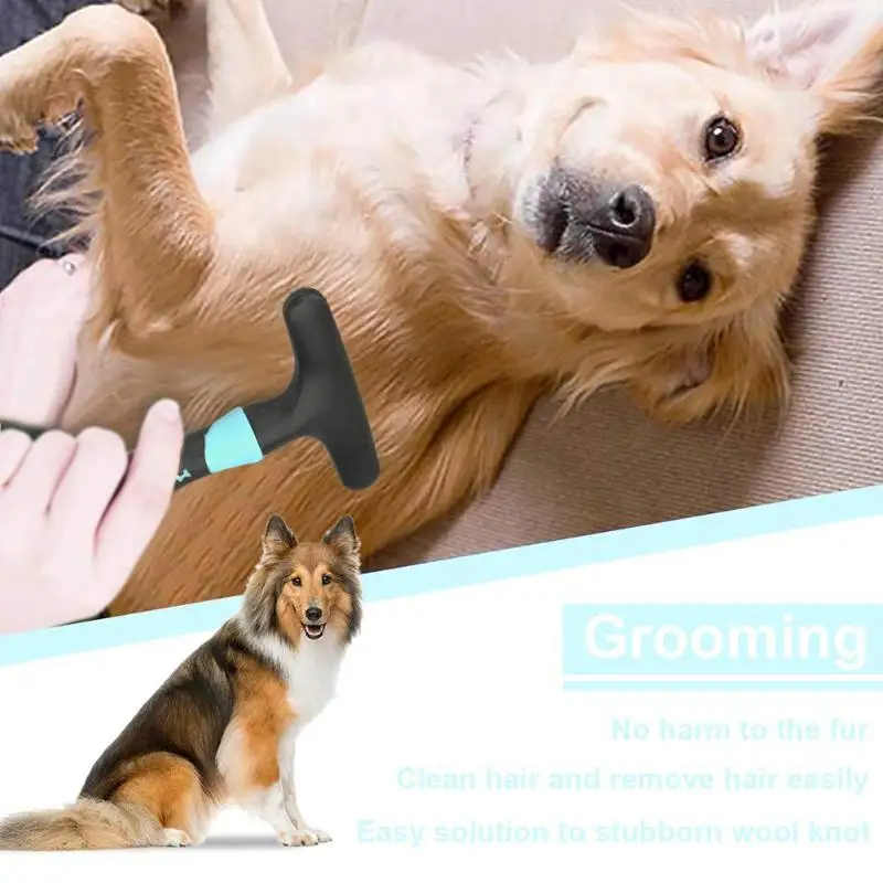 Pet собачья кошачья шерсть щетка для удаления инструмент Shedding грабли мех узел гребень для ухода
