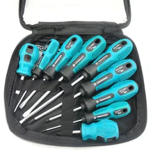

Screwdriver Set Precision Torx Hex Screw Driver Magnetic Bit Insulated Handle 9Pcs Multi-function Repair Hand Tool Kit