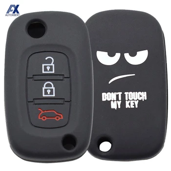 

Remote Key Case For Renault Fluence Megane Clio Kangoo Master Modus Twingo Smart fortwo W453 Silicone key Fob Shell Sleeve