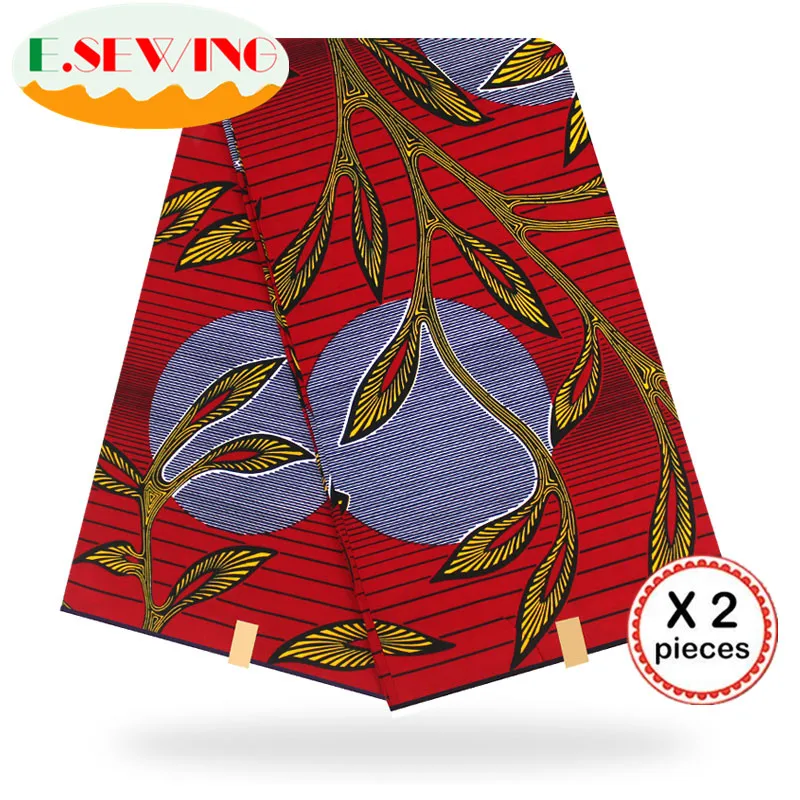 Африканская восковая ткань с принтом Анкара для шитья Анкара африканская ткань 12 ярдов нигерийская хлопковая ткань Гана для платья 81006